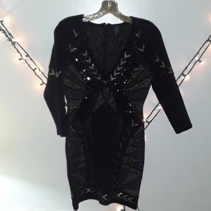 Marciano sequin black dress